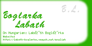 boglarka labath business card